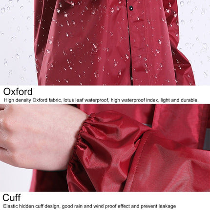 Thickened Labor Protection Reflective Raincoat Rain Pants Split Suit Adult Outdoor Oxford Cloth Riding Duty Raincoat, Size: XXL(Purple)-garmade.com