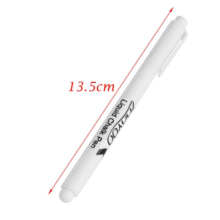 10 PCS White Liquid Chalk Pen Marker Blackboard Stationery-garmade.com
