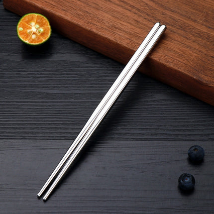 1 Pairs 304 Stainless Steel Chopsticks Non-Slip Tableware Adult Chopsticks-garmade.com