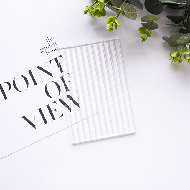 2 PCS 10 x 15cm Acrylic Texture Background Board Photo Props Background Decorative Geometric Ornaments(Thick Stripes)-garmade.com