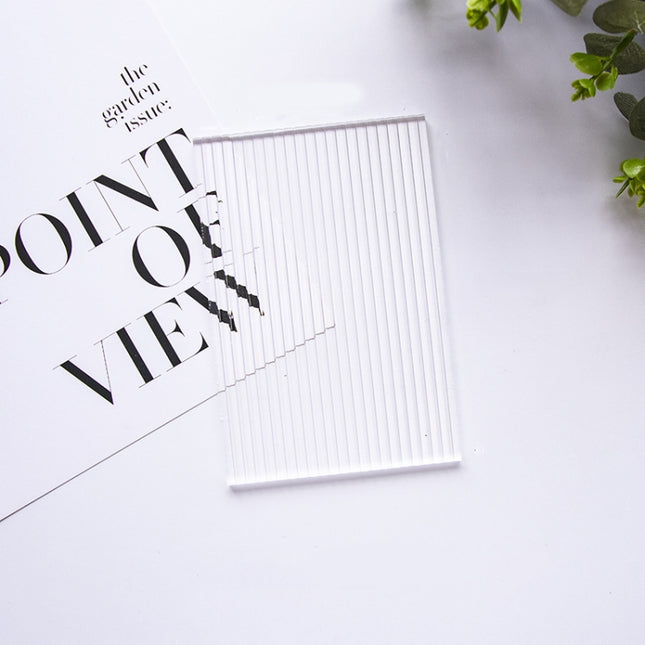 2 PCS 10 x 15cm Acrylic Texture Background Board Photo Props Background Decorative Geometric Ornaments(Pinstripe)-garmade.com