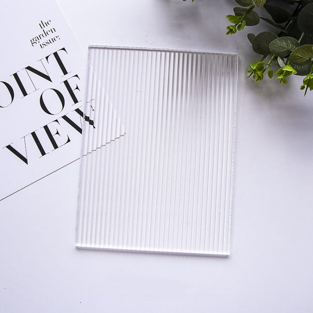 15 x 20cm Acrylic Texture Background Board Photo Props Background Decorative Geometric Ornaments(Pinstripe)-garmade.com