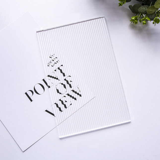 18 x 29cm Acrylic Texture Background Board Photo Props Background Decorative Geometric Ornaments(Pinstripe)-garmade.com