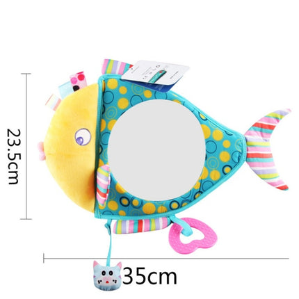 Baby Car Seat Reverse Car Rearview Mirror Pendant Plush Toy, Color:Fish Mirror-garmade.com