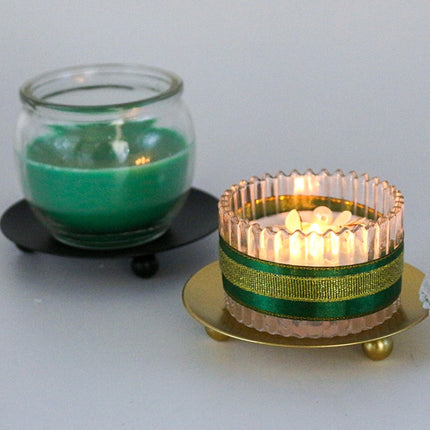 6 PCS European Romantic Iron Geometric Candle Holder Table Decoration, Size: Small(Golden)-garmade.com