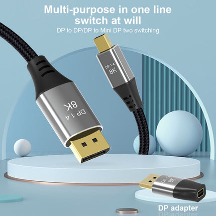 DP1.4 8K DP Male to Mini DP Female Two-Way Mutual Conversion HD Conversion Adapter-garmade.com