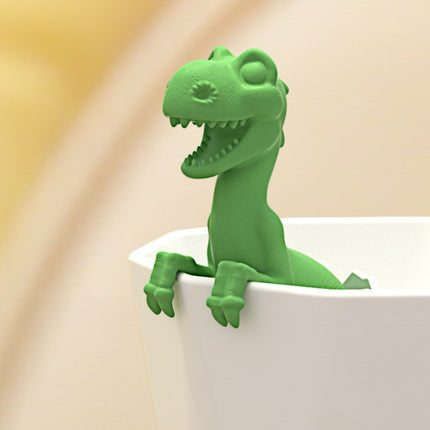 2 PCS Dinosaur Baby Silicone Tea Strainer(Lucky Green)-garmade.com