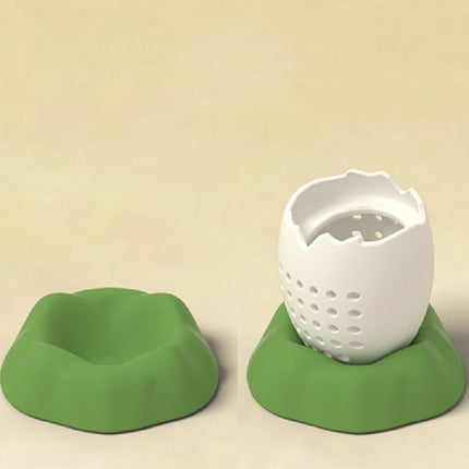 2 PCS Dinosaur Baby Silicone Tea Strainer(Lucky Green)-garmade.com