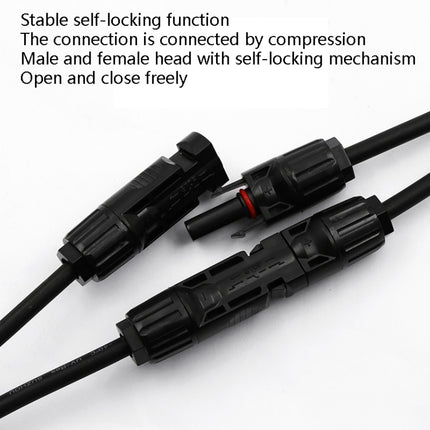 10 Sets MC4 4 in 1 MC4 Photovoltaic Connector Solar Branch Connector Solar Panel Male And Female Plug Accessories-garmade.com