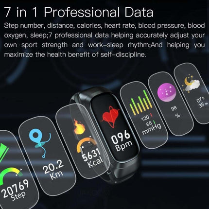JAKCOM B6 Smart Phone Bracelet, Support Blood Pressure Monitoring / Blood Oxygen Monitoring / Heart Rate Monitoring / Sleep Monitoring / NFC Cloud Service(Gold)-garmade.com