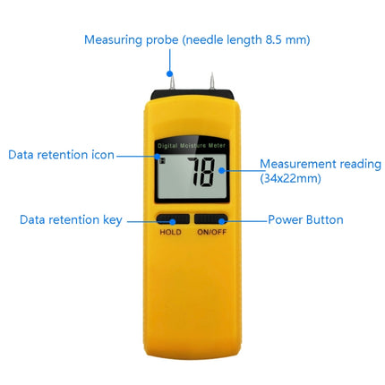 Moisture Tester Paper Wood Moisture Tester Moisture Tester Measuring Tool-garmade.com