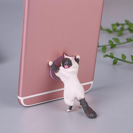 60 PCS Sucker Design Cute Cat Smartphone Holder(White 02)-garmade.com