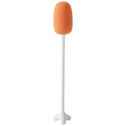 3 PCS Long Handle Vertical Cup Brush Baby Bottle Sponge Cleaning Brush, Length: 31cm(White)-garmade.com