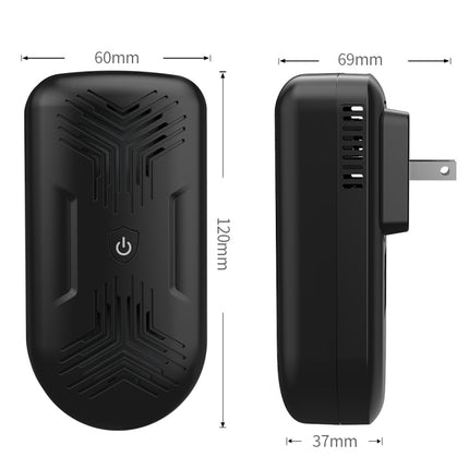 BG309 Ultrasonic Mouse Repeller Mosquito Repeller Electronic Insect Repeller, Product specifications: UK Plug 220V(Black)-garmade.com