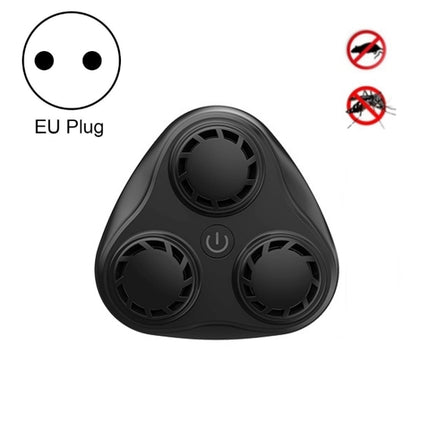 BG310 3-Horn Ultrasonic Automatic Frequency Conversion Mouse Repeller/Insect Repellent/Mosquito Repellent, Product specifications: EU Plug 220V(Black)-garmade.com