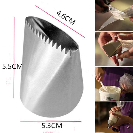 Stainless Steel Nozzle Icing Piping Nozzles Cream Cake Decorating Pastry Tip Fondant DIY Cake Tools-garmade.com