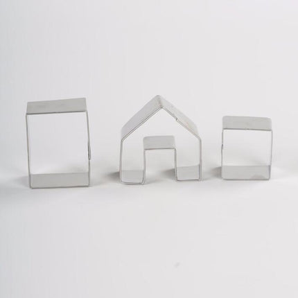 5 PCS Christmas Gingerbread House Biscuit Cutter Set Stainless Steel Cookie Mould(BXG6254)-garmade.com