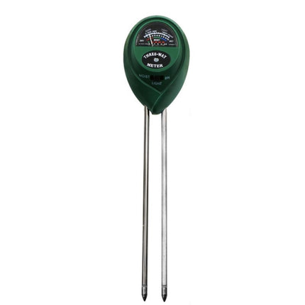 3 In 1 Soil Detector PH Value Light Intensity Test Pen Round Head Soil Dry Moisture Meter-garmade.com