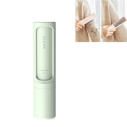 Portable Mini Electrostatic Hair Remover Rotary Cylinder Clothing Hair Removal Brush(Green)-garmade.com