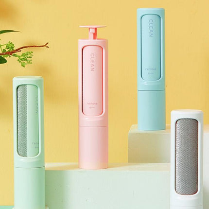 Portable Mini Electrostatic Hair Remover Rotary Cylinder Clothing Hair Removal Brush(Green)-garmade.com