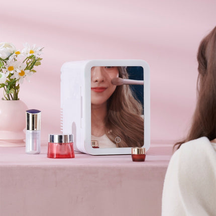 5L Beauty Makeup Mirror Skin Care Products And Facial Mask Refrigerator Semiconductor Car Home Refrigerator(EU Plug)-garmade.com