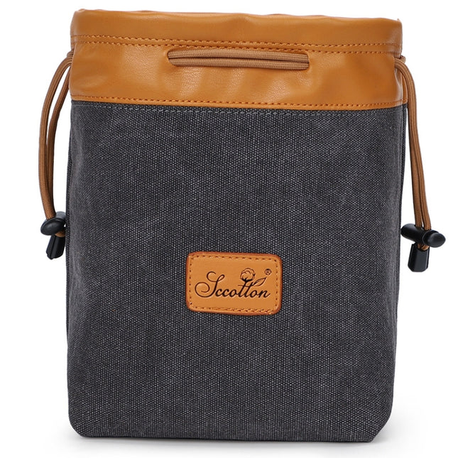 S.C.COTTON Liner Bag Waterproof Digital Protection Portable SLR Lens Bag Micro Single Camera Bag Photography Bag, Colour: Carbon Black S-garmade.com