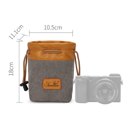 S.C.COTTON Liner Bag Waterproof Digital Protection Portable SLR Lens Bag Micro Single Camera Bag Photography Bag, Colour: Gray S-garmade.com