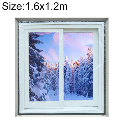 Window Windproof Warm Film Indoor Air Leakage Soundproof Double-Layer Insulation, Specification: 1.6x1.2-garmade.com