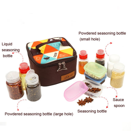 CLS 10-In-1 Outdoor Seasoning Bottle Set Portable Kitchen Seasoning Box Combination-garmade.com