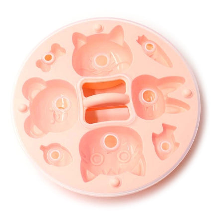 DIY Covered Silicone Animal Cake Rice Cake Mold Baby Food Pot Special Baking Tool(Pink)-garmade.com