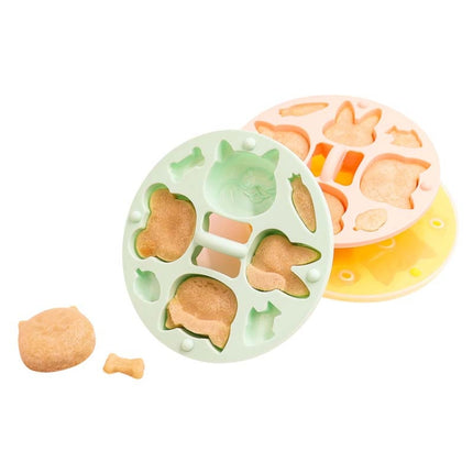 DIY Covered Silicone Animal Cake Rice Cake Mold Baby Food Pot Special Baking Tool(Green)-garmade.com