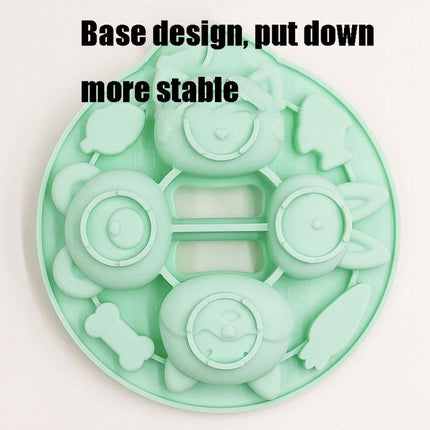 DIY Covered Silicone Animal Cake Rice Cake Mold Baby Food Pot Special Baking Tool(Yellow)-garmade.com