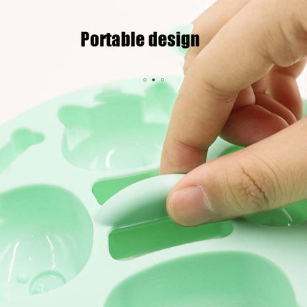 DIY Covered Silicone Animal Cake Rice Cake Mold Baby Food Pot Special Baking Tool(Yellow)-garmade.com