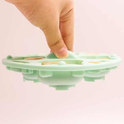 DIY Covered Silicone Animal Cake Rice Cake Mold Baby Food Pot Special Baking Tool(Yellow)-garmade.com