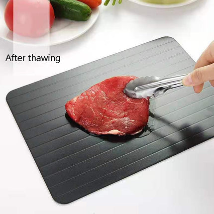 Thawing Plate Frozen Quick Thawing Plate Kitchen Tool Aluminum Alloy Thawing Plate, Specification: Large 3mm-garmade.com