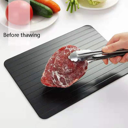 Thawing Plate Frozen Quick Thawing Plate Kitchen Tool Aluminum Alloy Thawing Plate, Specification: Large 3mm-garmade.com
