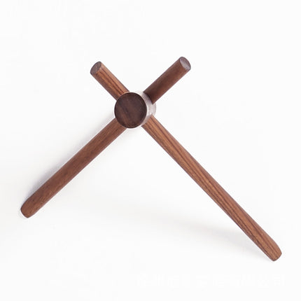 Solid Wood Hanger Wall Decoration Coat Hook Black Walnut Hook-garmade.com