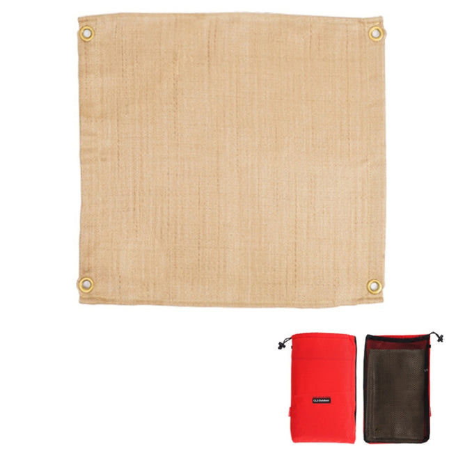 CLS Picnic Barbecue Heat Insulation Pad Glass Fiber Flame Retardant Cloth Small (45x45 cm)-garmade.com