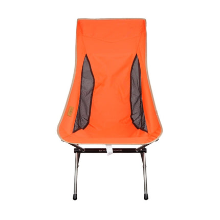 CLS Outdoor Folding Chair Heightening Portable Camping Fishing Chair(Orange)-garmade.com
