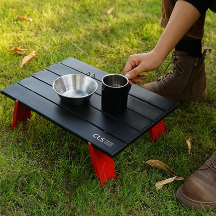 CLS Outdoor Mini Folding Table Camping Tent Table Camping Portable Coffee Table(Red)-garmade.com