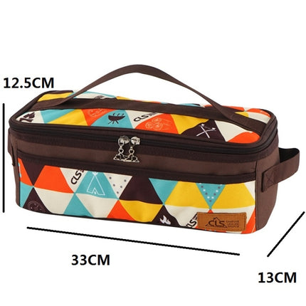 CLS Outdoor Camping Cookware Storage Bag BBQ Tableware Storage Bag Travel Portable Toiletry Bag(Colour)-garmade.com