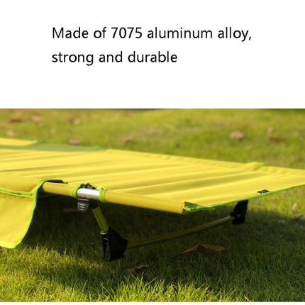 CLS Outdoor Lightweight Folding Bed Camping Simple Leisure Bed(Black)-garmade.com
