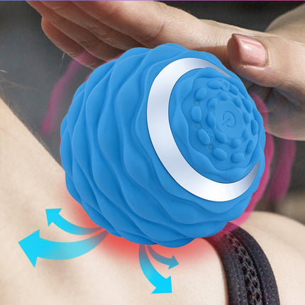 Yoga Silicone Fascia Ball Deep Muscle Relaxation Foot Massage Ball(Blue)-garmade.com