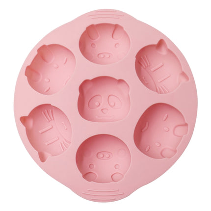 DIY Cartoon Silicone Cake Mold Baby Food Supplement Mold Baking Tools(Pink)-garmade.com