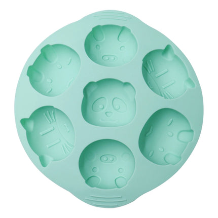 DIY Cartoon Silicone Cake Mold Baby Food Supplement Mold Baking Tools(Green)-garmade.com