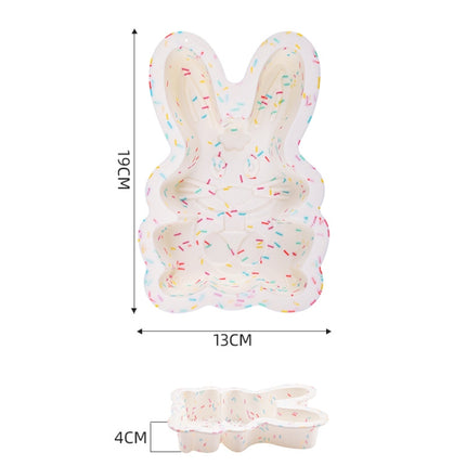 GW20035 DIY Candy Color Cartoon Silicone Cake Toast Ice Tray Mold, Specification: 8 Inch Bunny-garmade.com