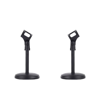 2 PCS Desktop Microphone Stand Desktop Multifunctional Live Microphone Stand without Lifting (ZM-01)-garmade.com