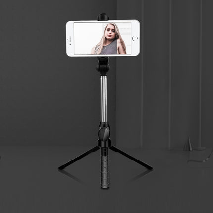 XT10 Bluetooth Tripod Selfie Stick Live Mobile Phone Holder(Black)-garmade.com