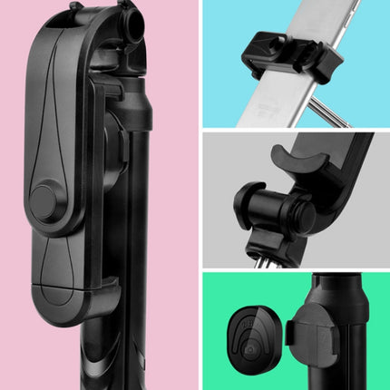 XT10 Bluetooth Tripod Selfie Stick Live Mobile Phone Holder(Black)-garmade.com