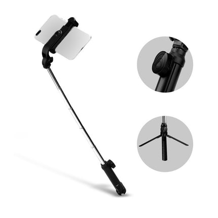 XT10 Bluetooth Tripod Selfie Stick Live Mobile Phone Holder(White)-garmade.com